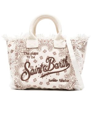 cream and brown cotton bag SAINT BARTH KIDS | COL000102565L